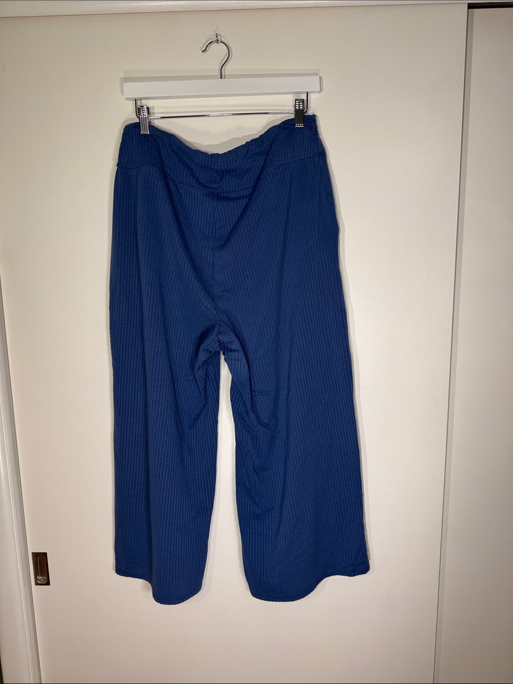 Toad&Co Chaka Wide-Leg Knit Pants in Blue - Picture 2 of 5